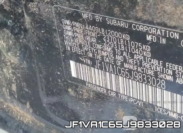 JF1VA1C65J9833028 фото 7