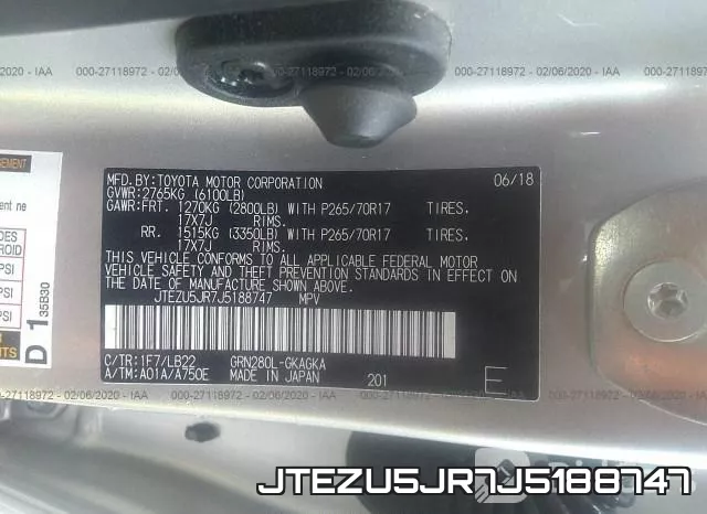 JTEZU5JR7J5188747 фото 8