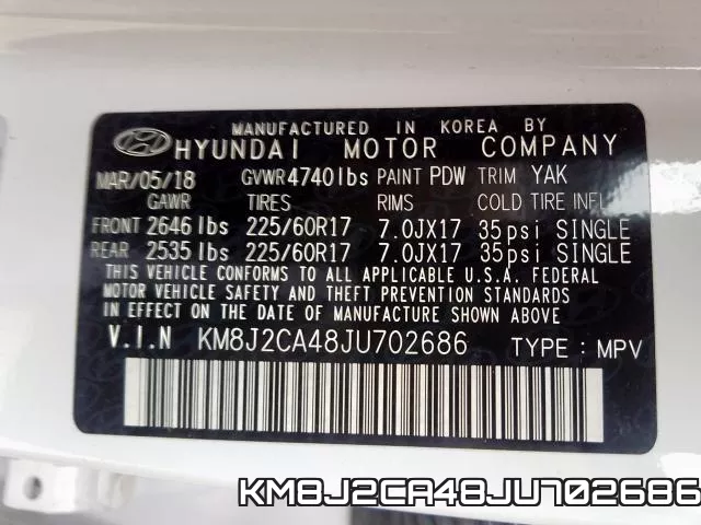 KM8J2CA48JU702686 фото 2