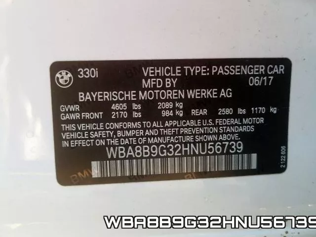 WBA8B9G32HNU56739 фото 2