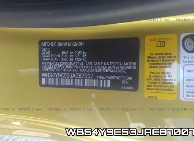 WBS4Y9C53JAC87007 фото 7