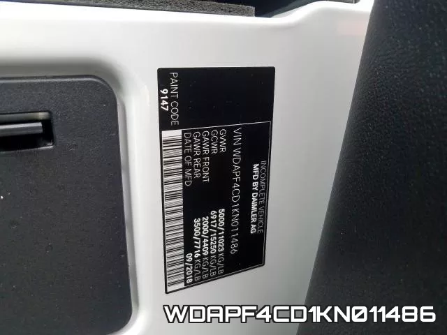 WDAPF4CD1KN011486 фото 2