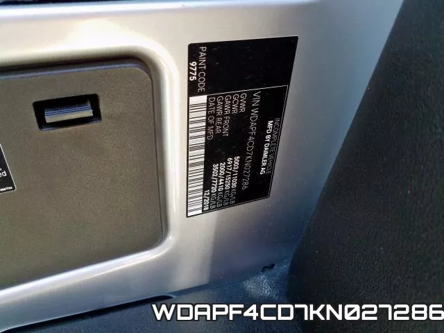 WDAPF4CD7KN027286 фото 2