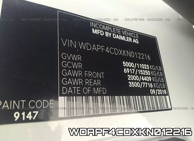WDAPF4CDXKN012216 фото 10