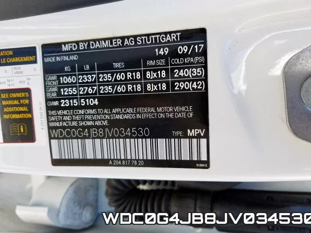 WDC0G4JB8JV034530 фото 2