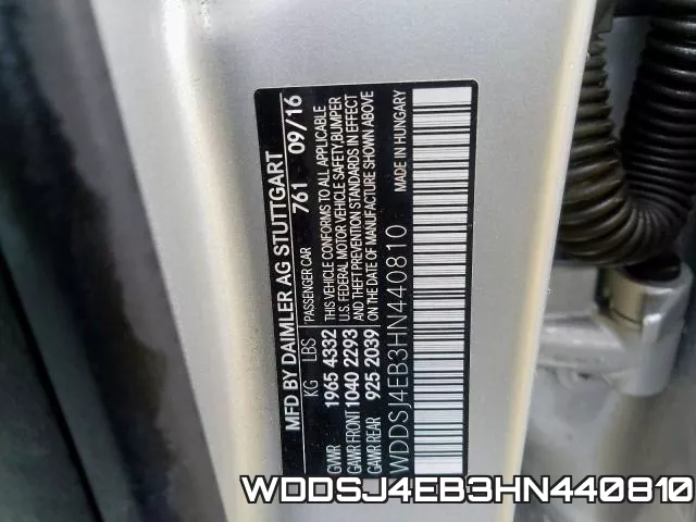 WDDSJ4EB3HN440810 фото 2