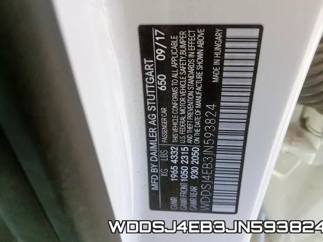 WDDSJ4EB3JN593824 фото 2