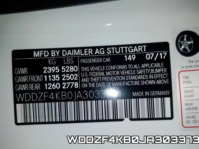 WDDZF4KB0JA303373 фото 2