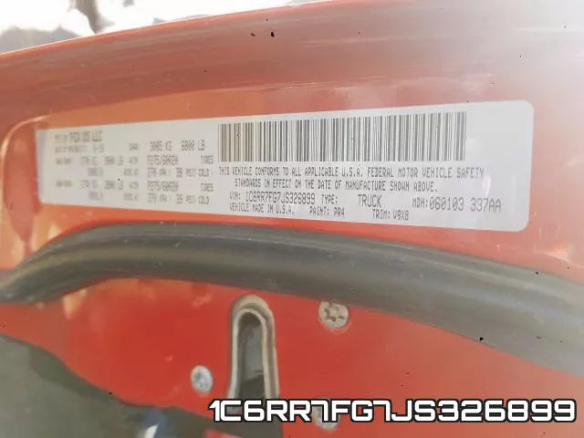 1C6RR7FG7JS326899 фото 2