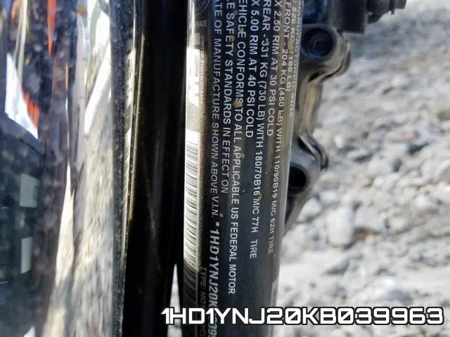 1HD1YNJ20KB039963 фото 2
