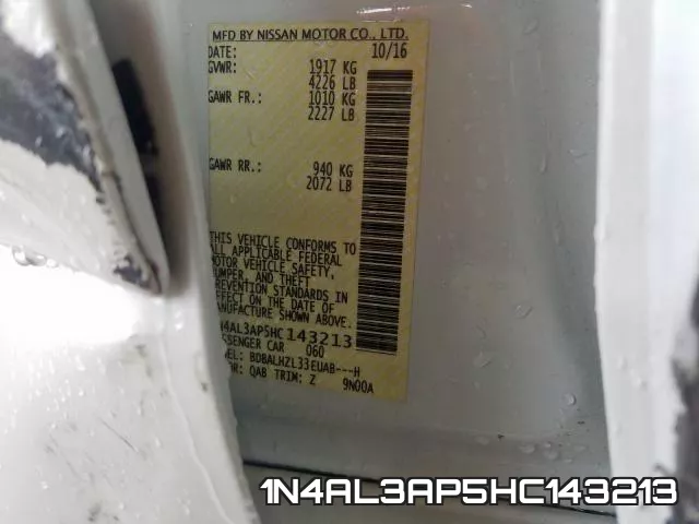 1N4AL3AP5HC143213 фото 2