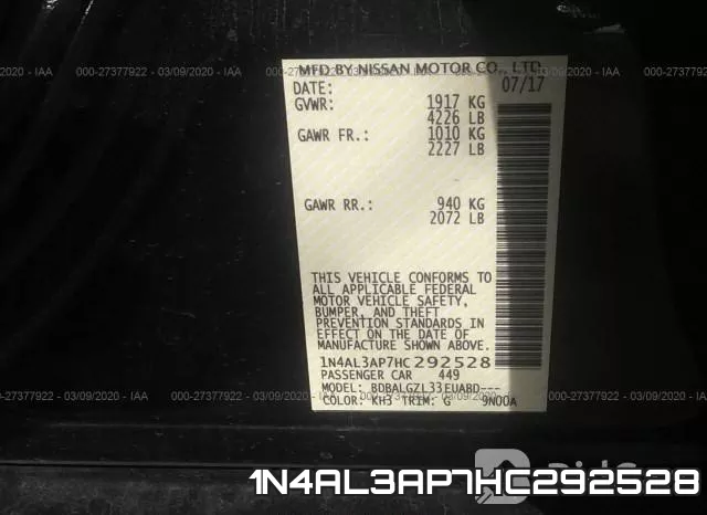 1N4AL3AP7HC292528 фото 6