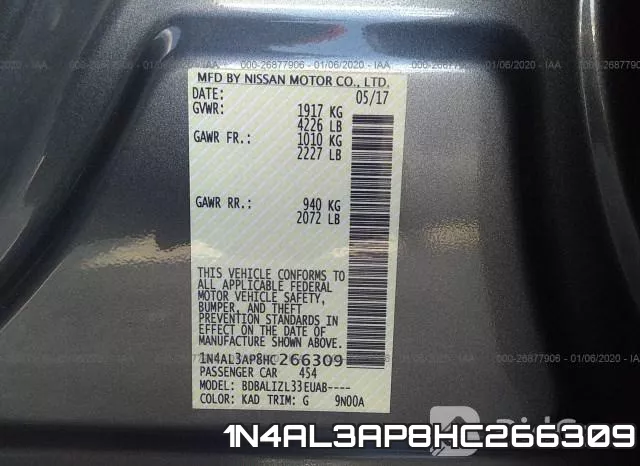 1N4AL3AP8HC266309 фото 9
