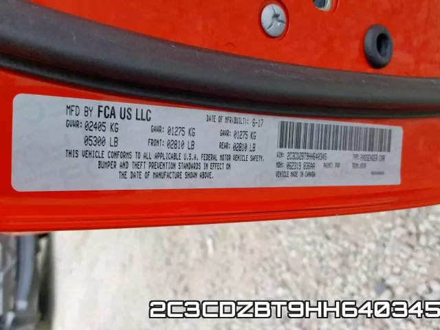 2C3CDZBT9HH640345 фото 2