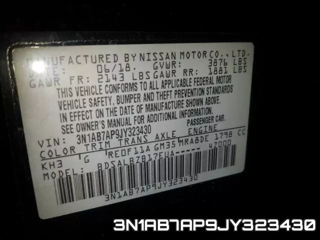 3N1AB7AP9JY323430 фото 2