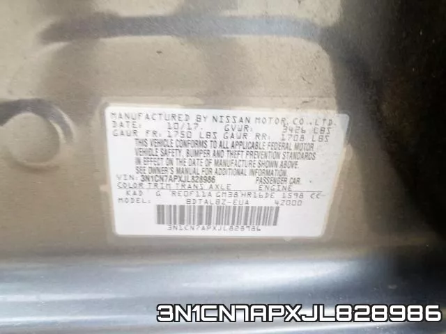3N1CN7APXJL828986 фото 2