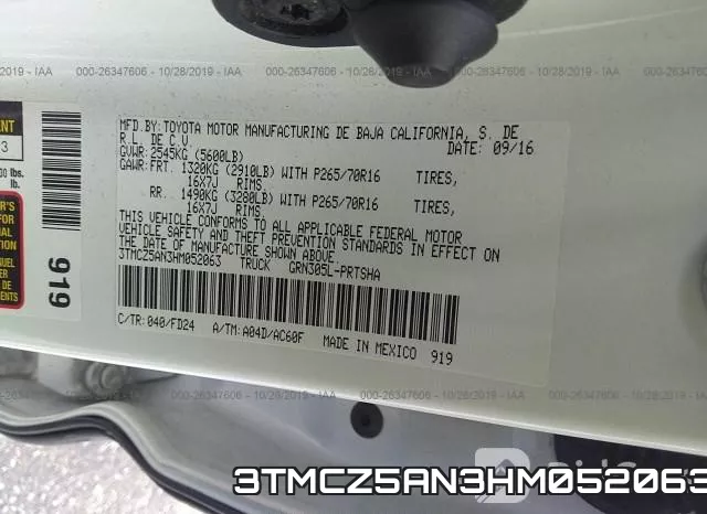 3TMCZ5AN3HM052063 фото 9