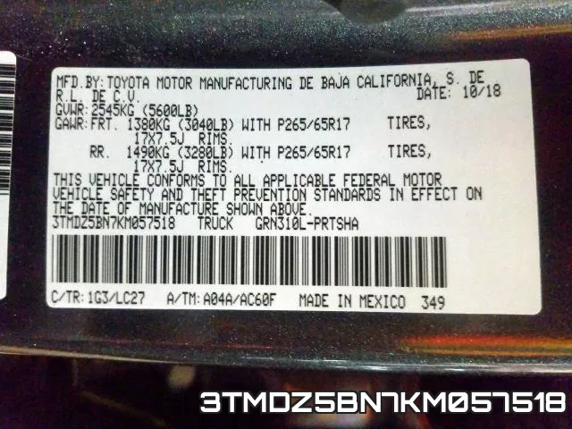 3TMDZ5BN7KM057518 фото 2