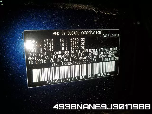 4S3BNAN69J3017988 фото 2
