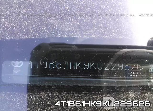 4T1B61HK9KU229626 фото 7