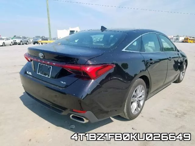 4T1BZ1FB0KU026649 фото 4