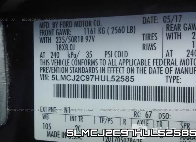5LMCJ2C97HUL52585 фото 9
