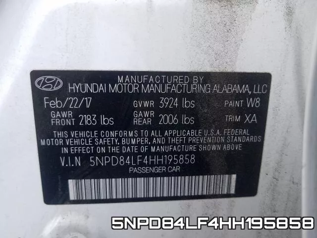 5NPD84LF4HH195858 фото 2