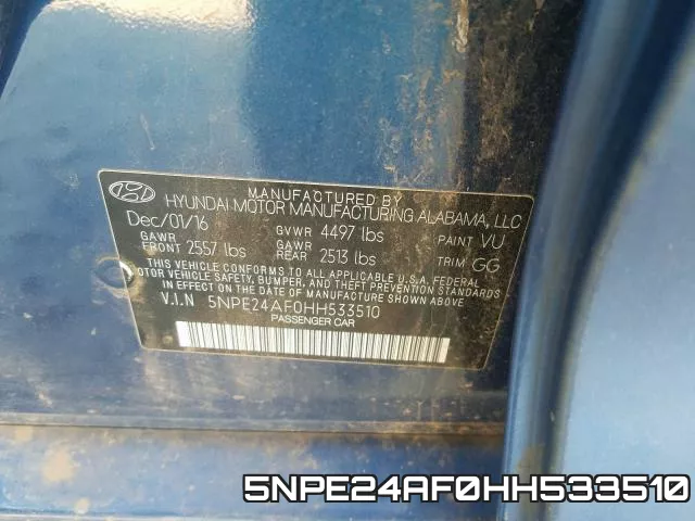 5NPE24AF0HH533510 фото 2