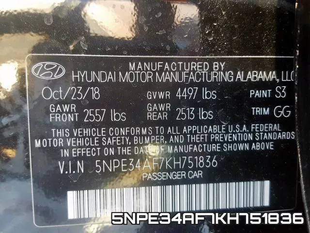 5NPE34AF7KH751836 фото 2