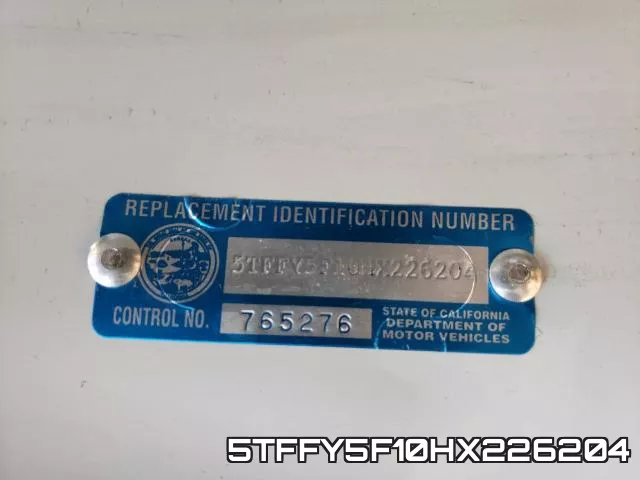 5TFFY5F10HX226204 фото 2