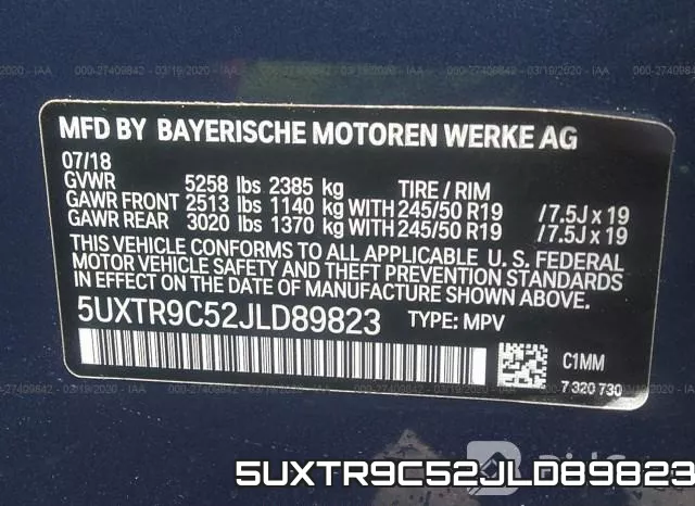 5UXTR9C52JLD89823 фото 6