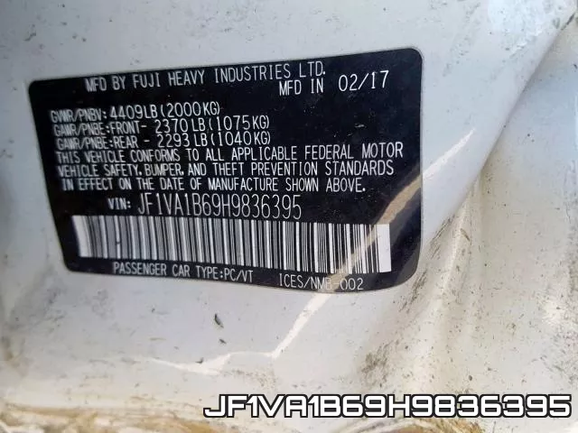 JF1VA1B69H9836395 фото 2