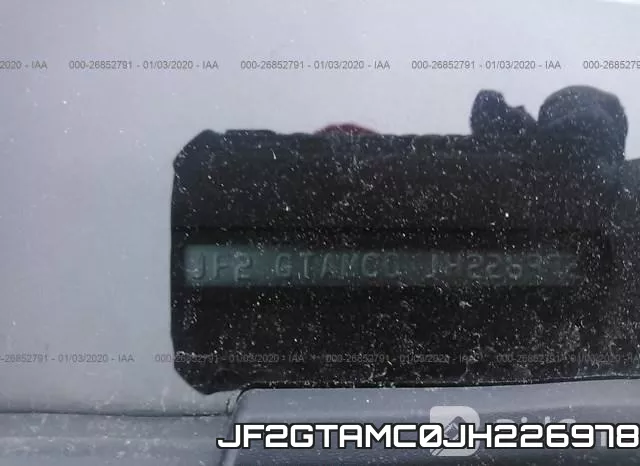 JF2GTAMC0JH226978 фото 8