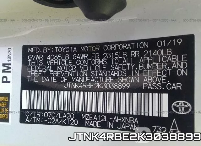 JTNK4RBE2K3038899 фото 10