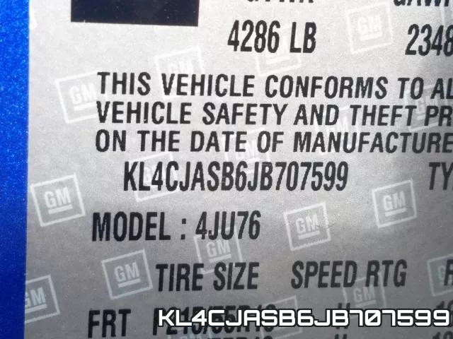 KL4CJASB6JB707599 фото 2