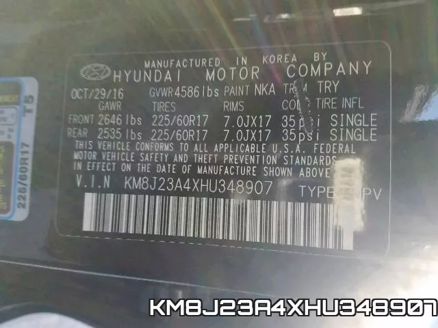 KM8J23A4XHU348907 фото 2