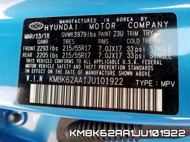 KM8K62AA1JU101922 фото 2
