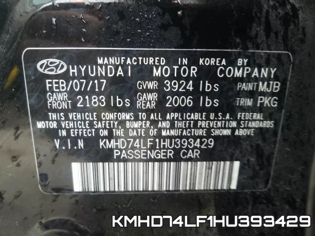 KMHD74LF1HU393429 фото 2
