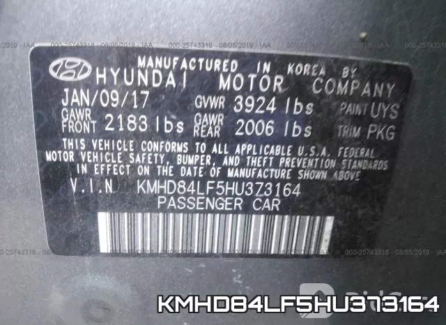 KMHD84LF5HU373164 фото 5