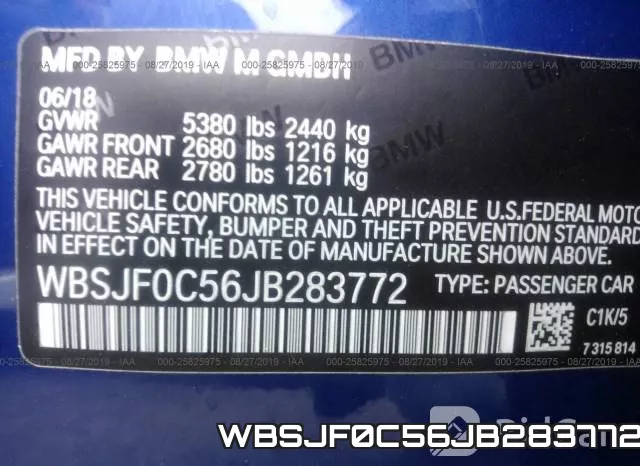 WBSJF0C56JB283772 фото 6