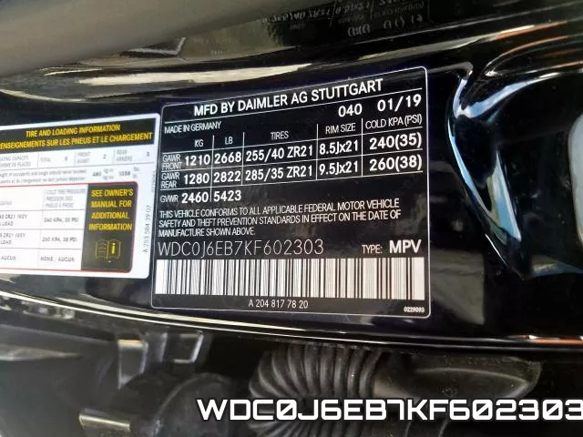 WDC0J6EB7KF602303 фото 2