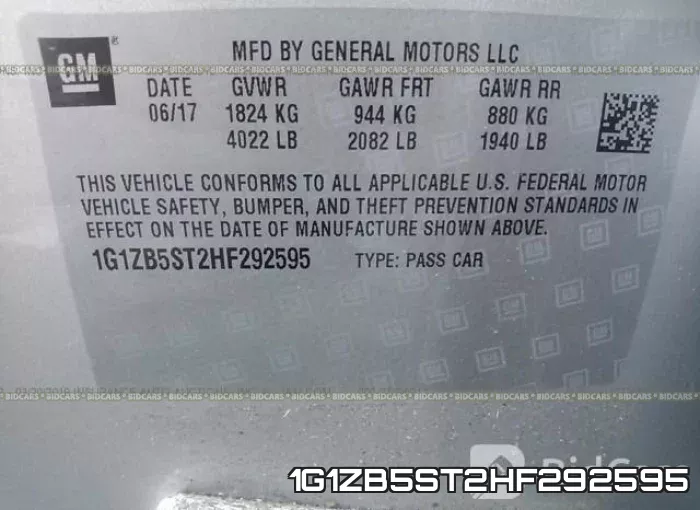1G1ZB5ST2HF292595 фото 10