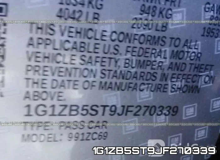 1G1ZB5ST9JF270339 фото 10