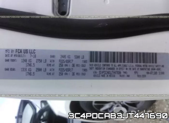3C4PDCAB3JT447690 фото 9
