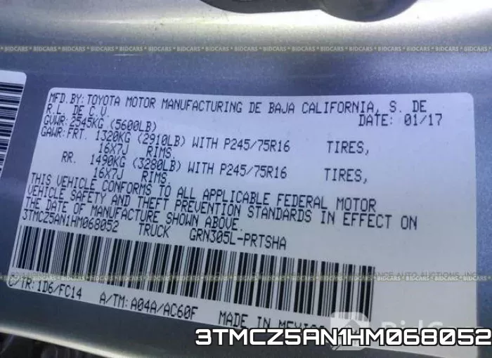 3TMCZ5AN1HM068052 фото 10