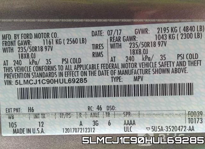 5LMCJ1C90HUL69285 фото 10