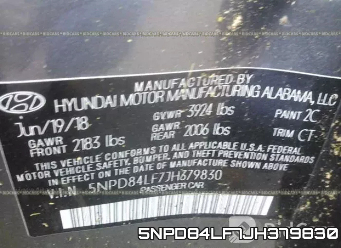 5NPD84LF7JH379830 фото 10