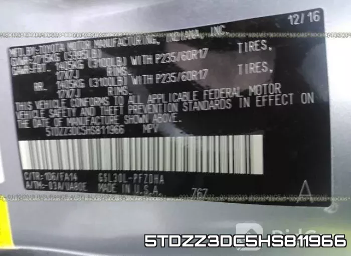 5TDZZ3DC5HS811966 фото 10
