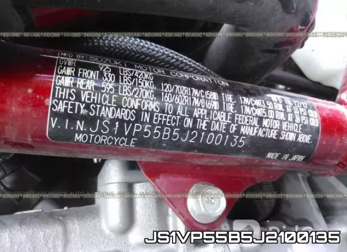 JS1VP55B5J2100135 фото 2