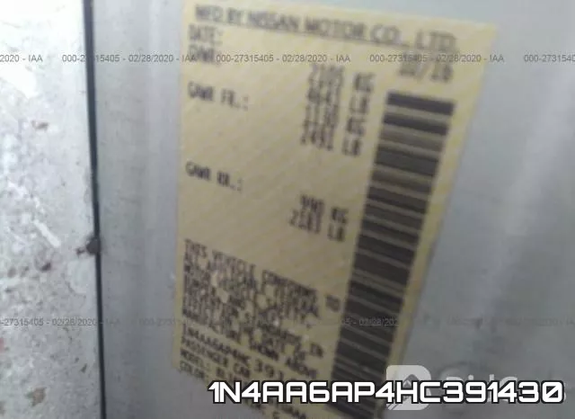 1N4AA6AP4HC391430 фото 9